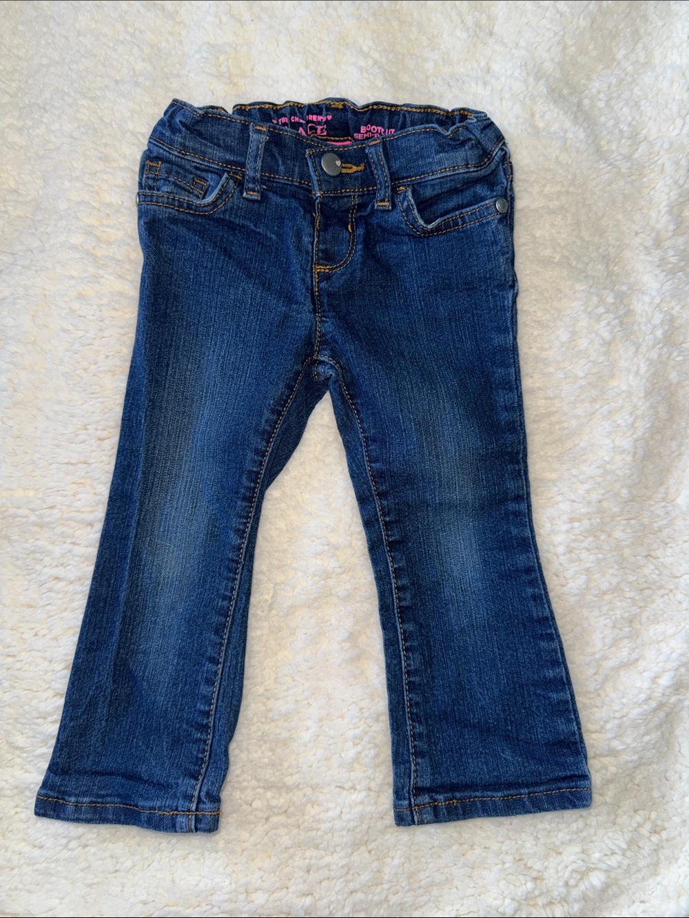 The Children's Place Dark Blue Stretch Bootcut Denim Jeans